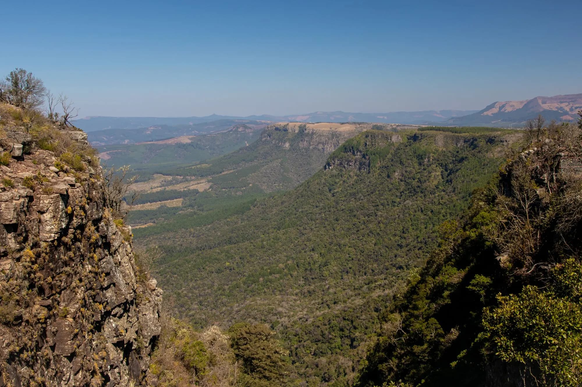 The view over the Lowveld from God's Window on the Panorama Route